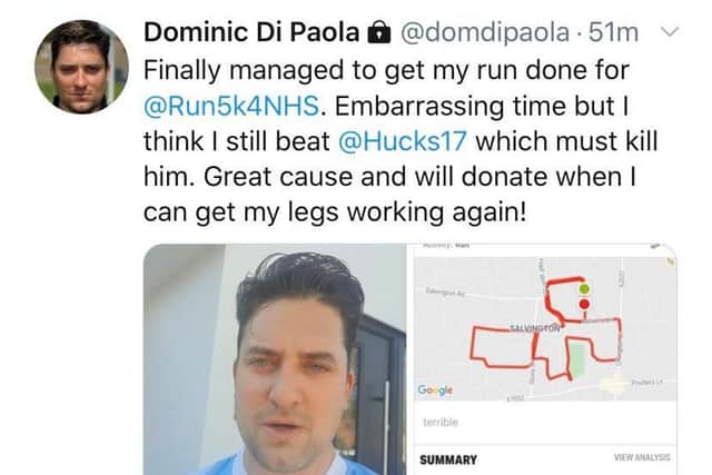 Dom Di Paola with his efforts