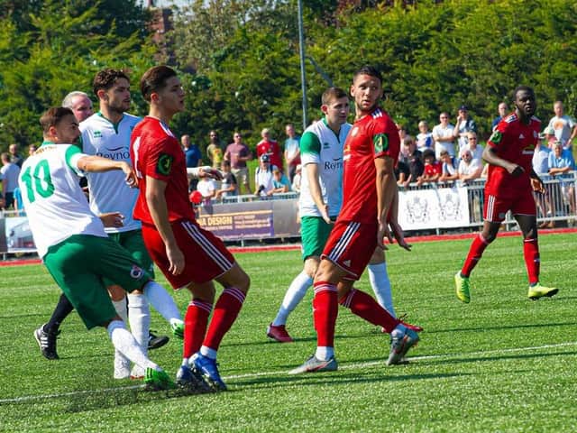Worthing v Bognor at Woodside Road drew the season's biggest Isthmian League attendance - and the return fixture was well up in the crowd stakes too / Picture: Tommy McMillan