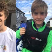 14-year-olds Eden Littlefair, left, and Zac Knight, right, have raised more than £2,000 for charity