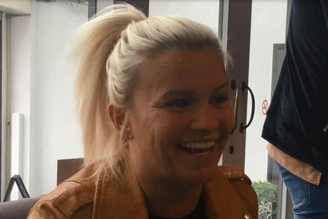 Kerry Katona pictured in Sussex