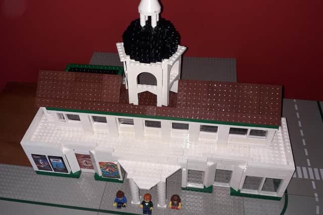 The Dome cinema - recreated in Lego