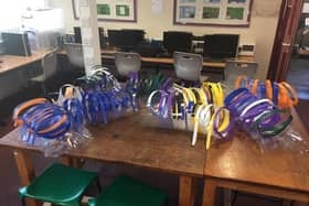 Face masks made by pupils at The Weald School, Billingshurst SUS-200415-142518001