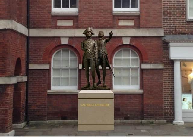 How the sculpture would look in situ outside the Council House in North Street