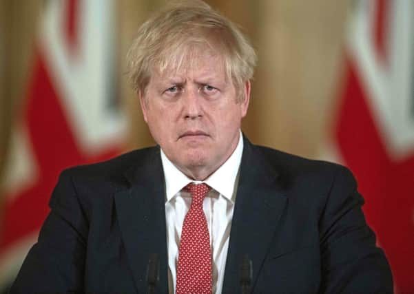 File photo dated March 20 of prime minister Boris Johnson speaking at a media briefing in Downing Street, London, on coronavirus (Covid-19). Picture: Julian Simmonds/Daily Telegraph/PA Wire PPP-200328-142001003