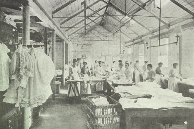 Part of the ironing room, where expert ironers were needed. Picture: Horsham Museum and Art Gallery