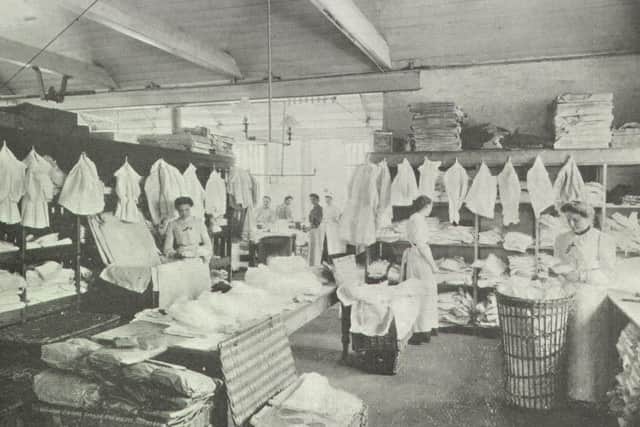 Part of the packing room at Horsham Steam Laundry  Pictures: Horsham Museum and Art Gallery