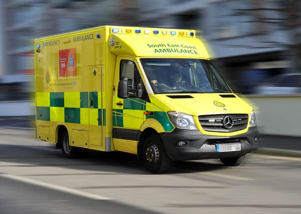 An ambulance was needed after the man's bizarre set of injuries