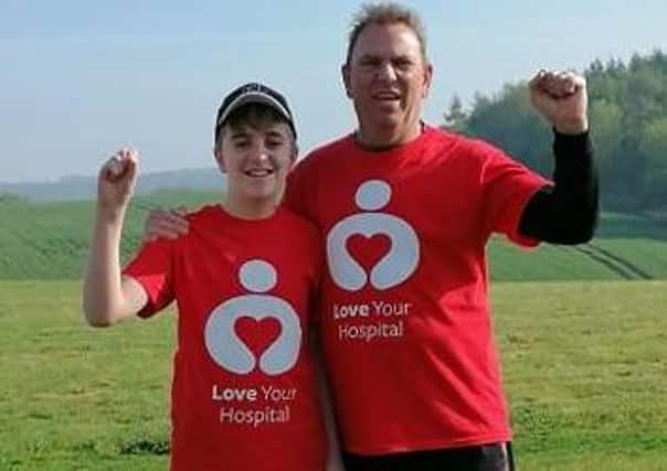 Steven said the walk was 'really hard going' buthe and his son, Elliot, managed to reach 140 miles