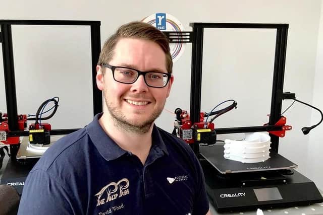 David Wood from Ford has been making face shields for frontline workers with his 3D printer
