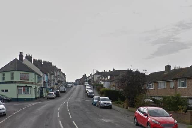 The hammer attack happened at a flat in Lewes Road, Newhaven. Picture: Google Street View