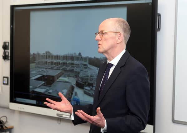 MP Nick Gibb pictured at the official opening of the new Blake Building at Felpham Community College in January.  Photo by Derek Martin Photography SUS-200124-185555008