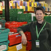 Vanessa Britton at Eastbourne foodbank (Photo by Jon Rigby)
