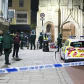 Chichester city centre in lockdown