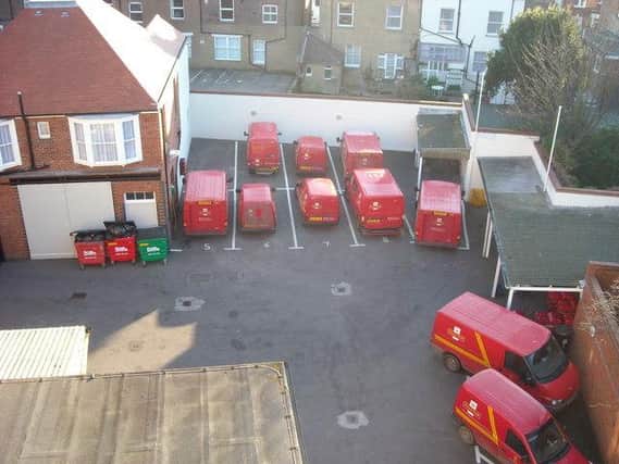 Post Office vans in Bexhill-on-Sea