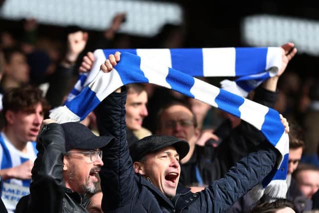 Albion fans celebrate derby day victory at Selhurst Park