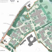 Layout plan for new retirement community on the edge of Broadbridge Heath