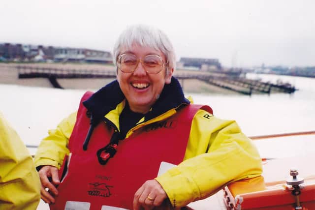 Cheran Ulph on Shoreham Lifeboat in 1997