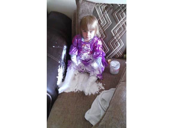 Emilia Herbert, 2, from Henfield won a competition to find the UK's messiest toddler SUS-200427-113421001