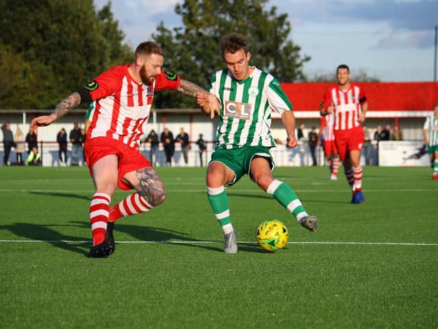 Chichester City in FA Cup action at Bowers and Pitsea / Picture: Jordan Colborne
