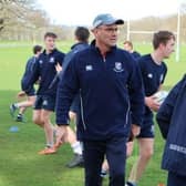 Dai Rees coaching at Seaford in 2017