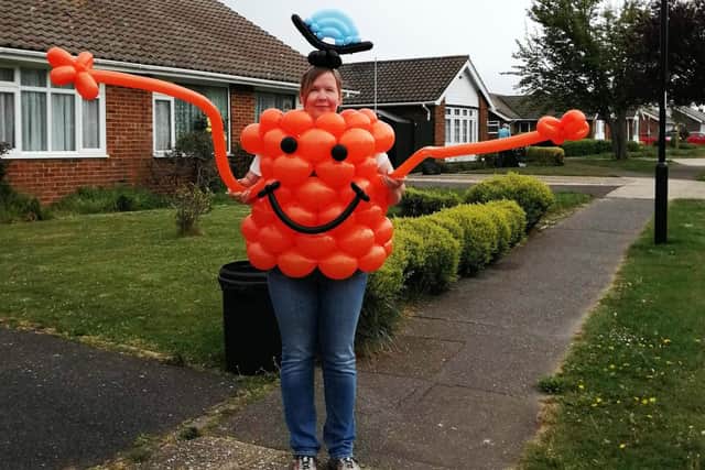 The second costume, Mr Tickle