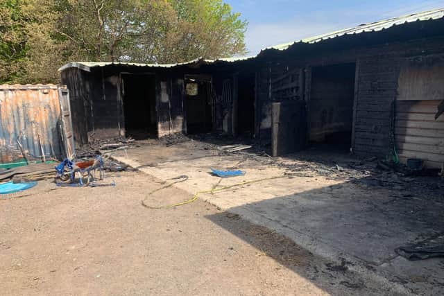The extent of the damage following the fire. Picture: Lauren Sapsted