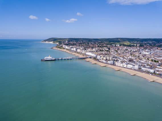 Aerial view of Eastbourne