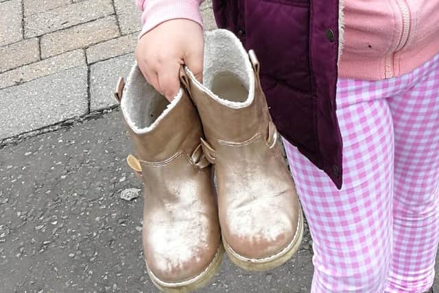 The stolen boots returned to their rightful owner