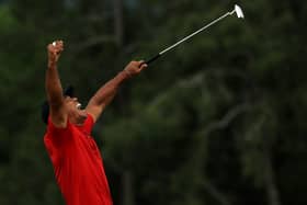 Tiger Woods on his way to Masters victory in 2019. Picture by Getty Images