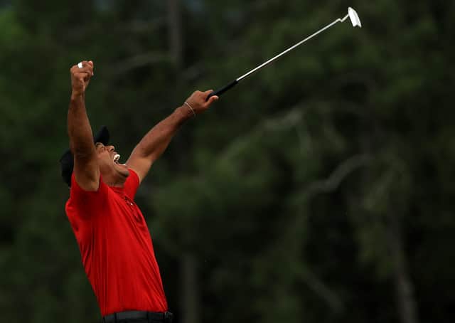 Tiger Woods on his way to Masters victory in 2019. Picture by Getty Images