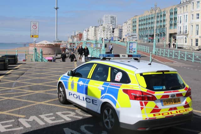 The lockdown being enforced in Brighton