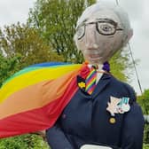 The Captain Tom Moore scarecrow. Picture: Rother Police