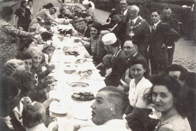 Street party in Carnegie Road, Worthing in 1945. Pictures: West Sussex Record Office