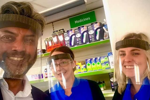 Midhurst Pharmacy owner Raj Rohilla said the idea is for all the windows at the pharmacy to be 'covered with drawings and paintings'.