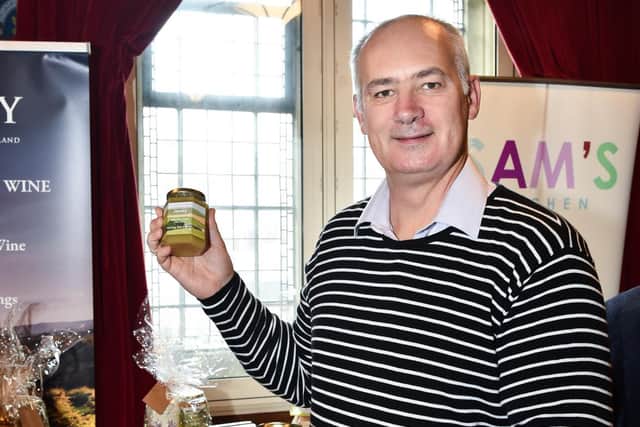 Doug Pearce with some of his honey