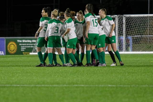 Chichester City Ladies at the 19-20 Sussex Women's Cup final, in which they lost to Crawley Wasps / Picture: Sheena Booker
