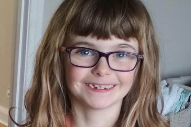 Freya Hall, six, is doing cartwheels to raise money for Shoreham Foodbank