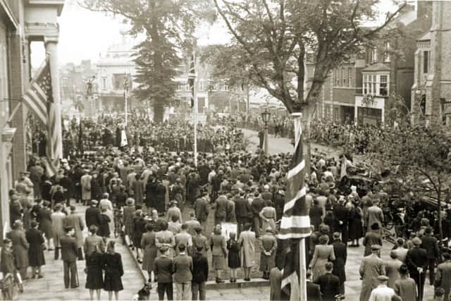 VE Day in Worthing in 1945. Picture: West Sussex Record Office
