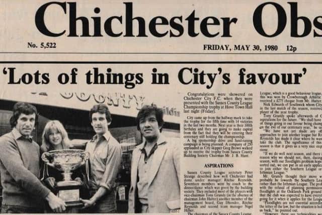 A report from the front page of the Observer in 1980