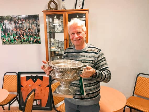 Terry Vick with the trophy / Picture: Neil Holmes