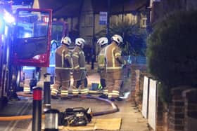 Fire crews attended the incident in Longford Road