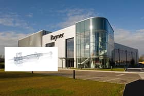 The Rayner HQ & manufacturing facility, and inset: the RayOne Injector