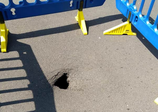 The cause of the sinkhole will be investigated ahead of repairs. Photo: Joulz Ham