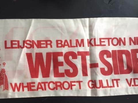 Wheatcroft and Gullit named together on a scarf