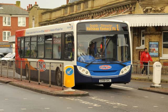 Stagecoach bus by Eastbourne railway station