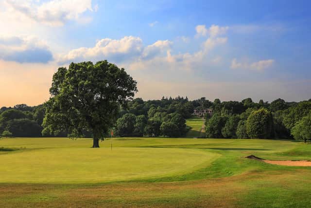 The 1st green at Mannings Heath