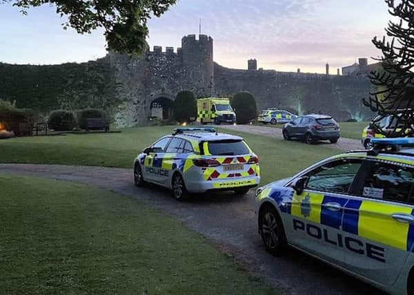 Police at Amberley Castle