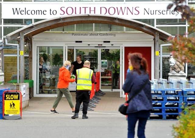 South Downs Nurseries was one of a number of garden centres to reopen this week. Pic by Steve Robards