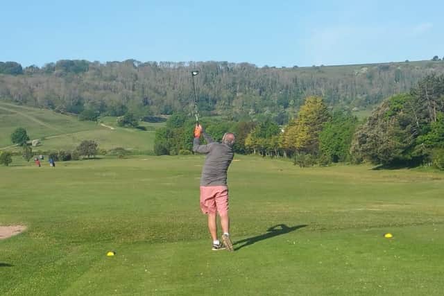 Golfers tee off at Eastbourne Royal Golf Club
