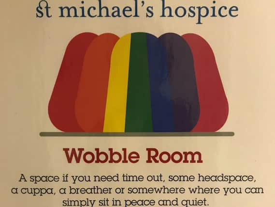 The 'wobble room' at St Michael's Hospice